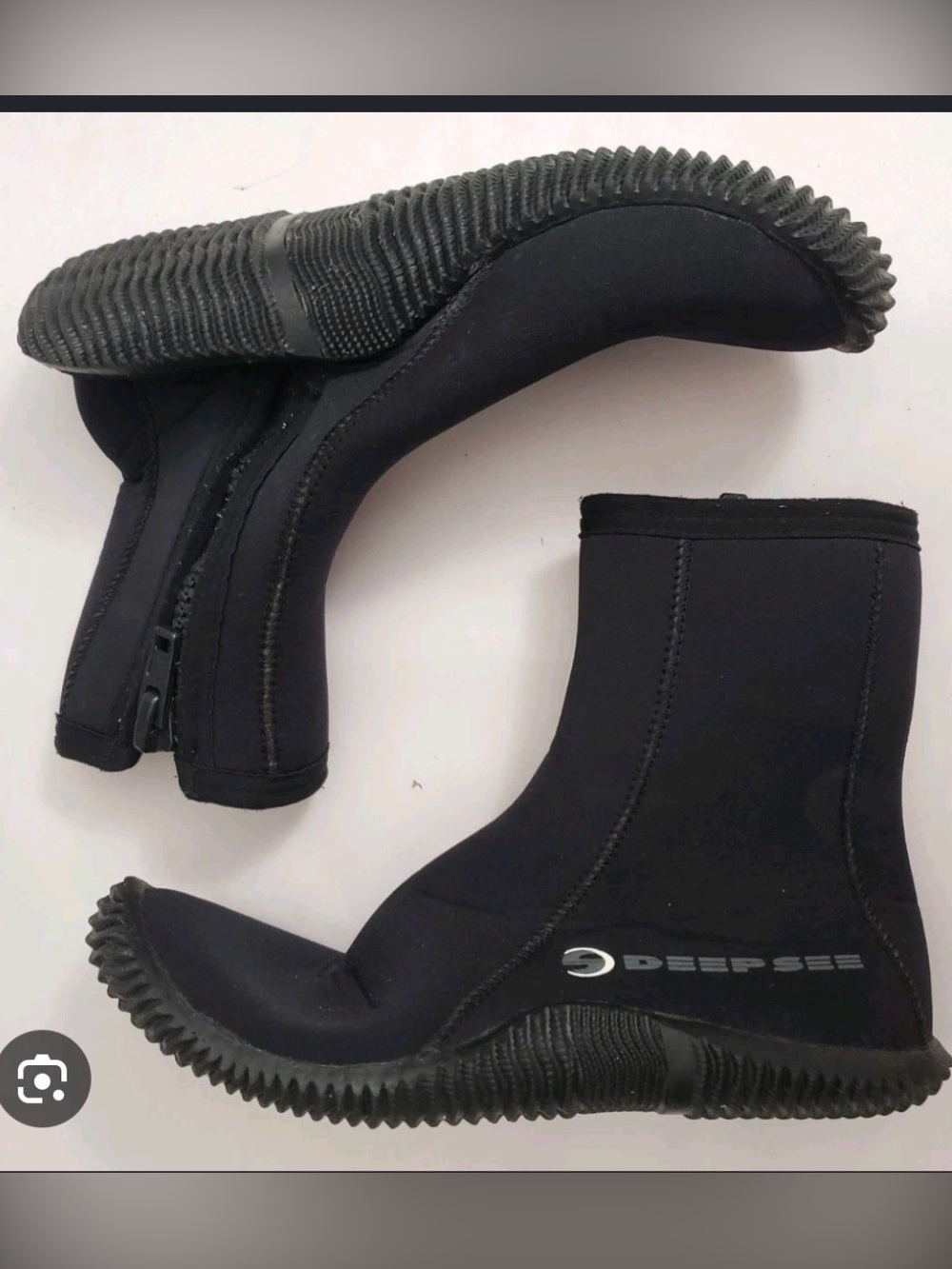 Black Neoprene Dive Boots - Women's